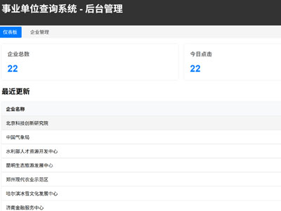 營口事業(yè)單位查詢系統(tǒng)-軟件開發(fā)以及功能實(shí)現(xiàn)